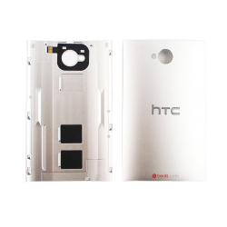 Zadní kryt HTC One Dual SIM, 802W Silver / stříbrný, Originál