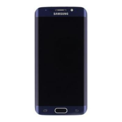 Přední kryt Samsung G925 Galaxy S6 Edge Black / černý + LCD + dotyk deska (Service Pack)