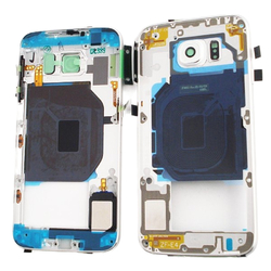 Střední kryt Samsung G920 Galaxy S6 White / bílý (Service Pack)