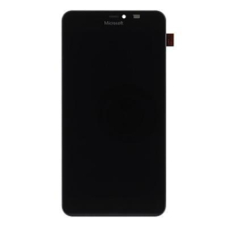 Přední kryt Microsoft Lumia 640 XL + LCD + dotyková deska Black / černá, Originál