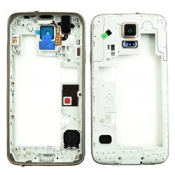 Střední kryt Samsung G900FD Galaxy S5 Dual Gold / zlatý, Originál