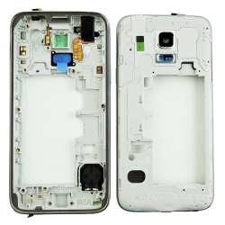 Střední kryt Samsung G800H Galaxy S5 mini Duos White / bílý, Originál