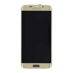 LCD Samsung G925 Galaxy S6 Edge + dotyková deska Gold / zlatá (Service Pack), Originál