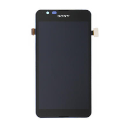 Přední kryt Sony Xperia E4g E2003, E2006, E2033 černý + LCD + dotyková deska, Originál