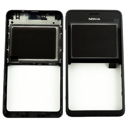 Přední kryt Nokia Asha 210 Black / černý (Service Pack)