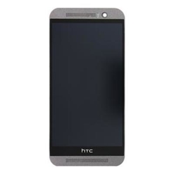 Přední kryt HTC One M9 GunMetal Grey / šedý + LCD + dotyková deska, Originál