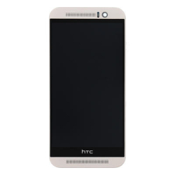 Přední kryt HTC One M9 Silver / stříbrný + LCD + dotyková deska, Originál