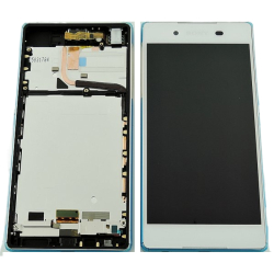 Přední kryt Sony Xperia Z3+ Dual, E6533 White / bílý + LCD + dotyková deska, Originál