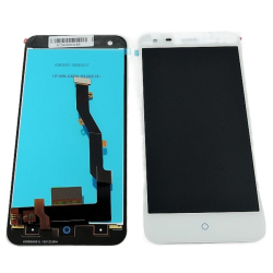 LCD ZTE Blade S6 Plus + dotyková deska White / bílá., Originál