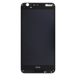 Přední kryt HTC Desire 820 Black / černý + LCD + dotyková deska, Originál