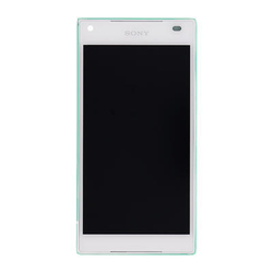 Přední kryt Sony Xperia Z5 Compact, E5823 White / bílý + LCD + dotyk (Service Pack)
