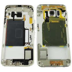Střední kryt Samsung G925 Galaxy S6 Edge Gold / zlatý (Service Pack), Originál