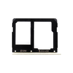 Držák microSD + SIM Samsung A310 Galaxy A3, A510 Galaxy A5 Black / černý, Originál