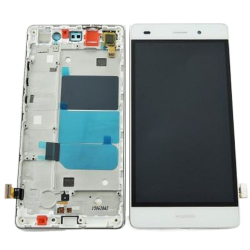 Přední kryt Huawei Ascend P8 Lite 2016 White / bílý + LCD + dotyková deska (Service Pack)