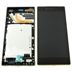 Přední kryt Sony Xperia Z5 Premium Dual, E6883 zlatý + LCD + dotyková deska, Originál