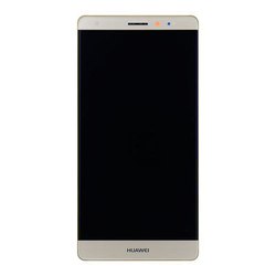 Přední kryt Huawei Mate S Gold / zlatý + LCD + dotyková deska, Originál
