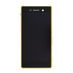 Přední kryt Sony Xperia M5, M5 Dual Gold / zlatý + LCD + dotyková deska, Originál