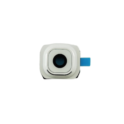 Krytka kamery Samsung G920 Galaxy S6 White / bílá + sklíčko kamery, Originál