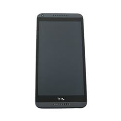 Přední kryt HTC Desire 816 Grey / šedý + LCD + dotyková deska, Originál