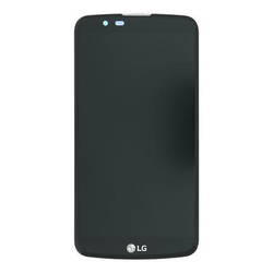 Přední kryt LG K10 K420N, K430 Black / černý + LCD + dotyková deska, Originál