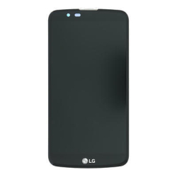 Přední kryt LG K10 K420N, K430 Black / černý + LCD + dotyková deska, Originál