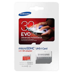 Samsung microSDHC 32GB EVO Plus Class 10 + adaptér