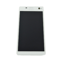 Přední kryt Sony Xperia C4 E5303, Dual E5333, E5343 bílý + LCD + dotyková deska, Originál