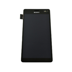 Přední kryt Sony Xperia C4 E5303, Dual E5333, E5343 černý + LCD + dotyková deska, Originál