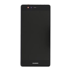 Přední kryt Huawei P9 Black / černý + LCD + dotyková deska, Originál