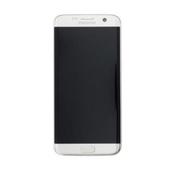 Přední kryt Samsung G935 Galaxy S7 Edge Silver / stříbrný + LCD