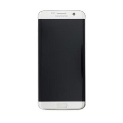 Přední kryt Samsung G935 Galaxy S7 Edge Silver / stříbrný + LCD + dotyk (Service Pack)