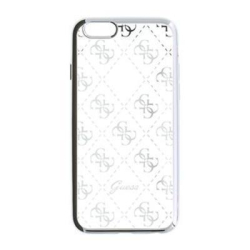 Pouzdro Guess 4G TPU Silver / stříbrné pro Apple iPhone 5, 5S, SE