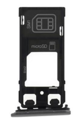 Držák SIM + microSD Sony Xperia X, F5121 White / bílý, Originál