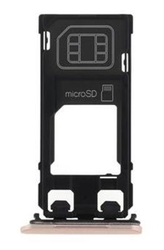 Držák SIM + microSD Sony Xperia X, F5121 Rose / růžový (Service