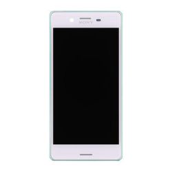 Přední kryt Sony Xperia X, F5121 White / bílý + LCD + dotyková deska, Originál