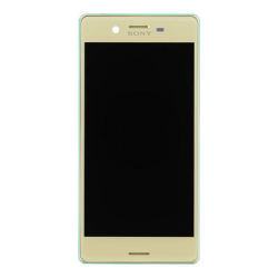 Přední kryt Sony Xperia X, F5121 Lime / zelený + LCD + dotyková deska, Originál