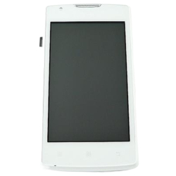 Přední kryt Lenovo A1000 White / bílý + LCD + dotyková deska, Originál