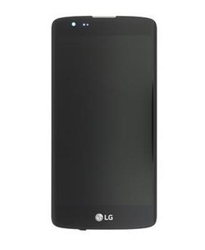 Přední kryt LG K8, K350 + LCD + dotyková deska Black / černá, Originál