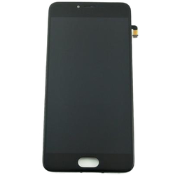 Přední kryt Meizu M5 Black / černý + LCD + dotyková deska, Originál