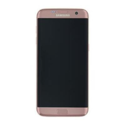 Přední kryt Samsung G935 Galaxy S7 Edge Rose Gold + LCD + dotyková deska (Service Pack)