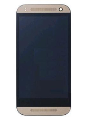 Přední kryt HTC One M8 mini Gold / zlatý + LCD + dotyková deska, Originál