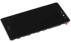 Přední kryt Wiko Tommy Black / černý + LCD + dotyková deska, Originál