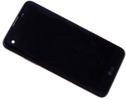 Přední kryt LG X Screen, K500N Black / černý + LCD + dotyk (Service Pack)