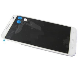 Přední kryt Alcatel One Touch 6037 Idol 2 White / bílý + LCD + dotyková deska, Originál