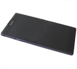 Přední kryt Sony Xperia T2 Ultra, D5303 Violet / fialový + LCD + dotyková deska, Originál