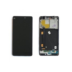 Přední kryt Xiaomi Mi4i Black / černý + LCD + dotyková deska, Originál