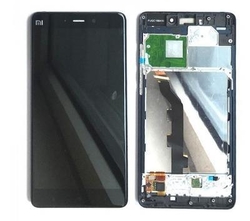 Přední kryt Xiaomi Mi Note Black / černý + LCD + dotyková deska., Originál
