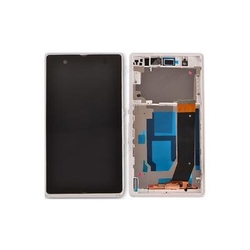 Přední kryt Sony Xperia M C1904, C1905 White / bílý + LCD + dotyková deska, Originál