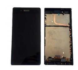 Přední kryt Sony Xperia Z4 Compact Black / černý + LCD + dotyková deska, Originál