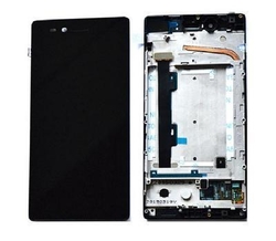 Přední kryt Lenovo Z90a40 Vibe Shot Black / černý + LCD + dotyková deska, Originál